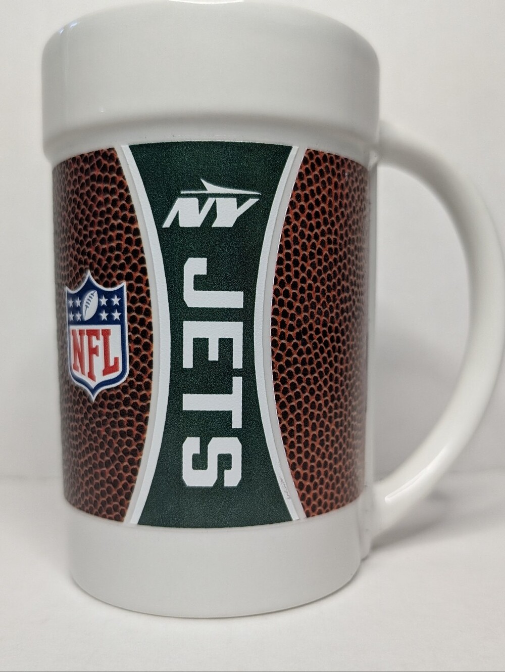 New York Jets NFL Football Green & White Ceramic Coffee Mug 15oz BRAND NEW